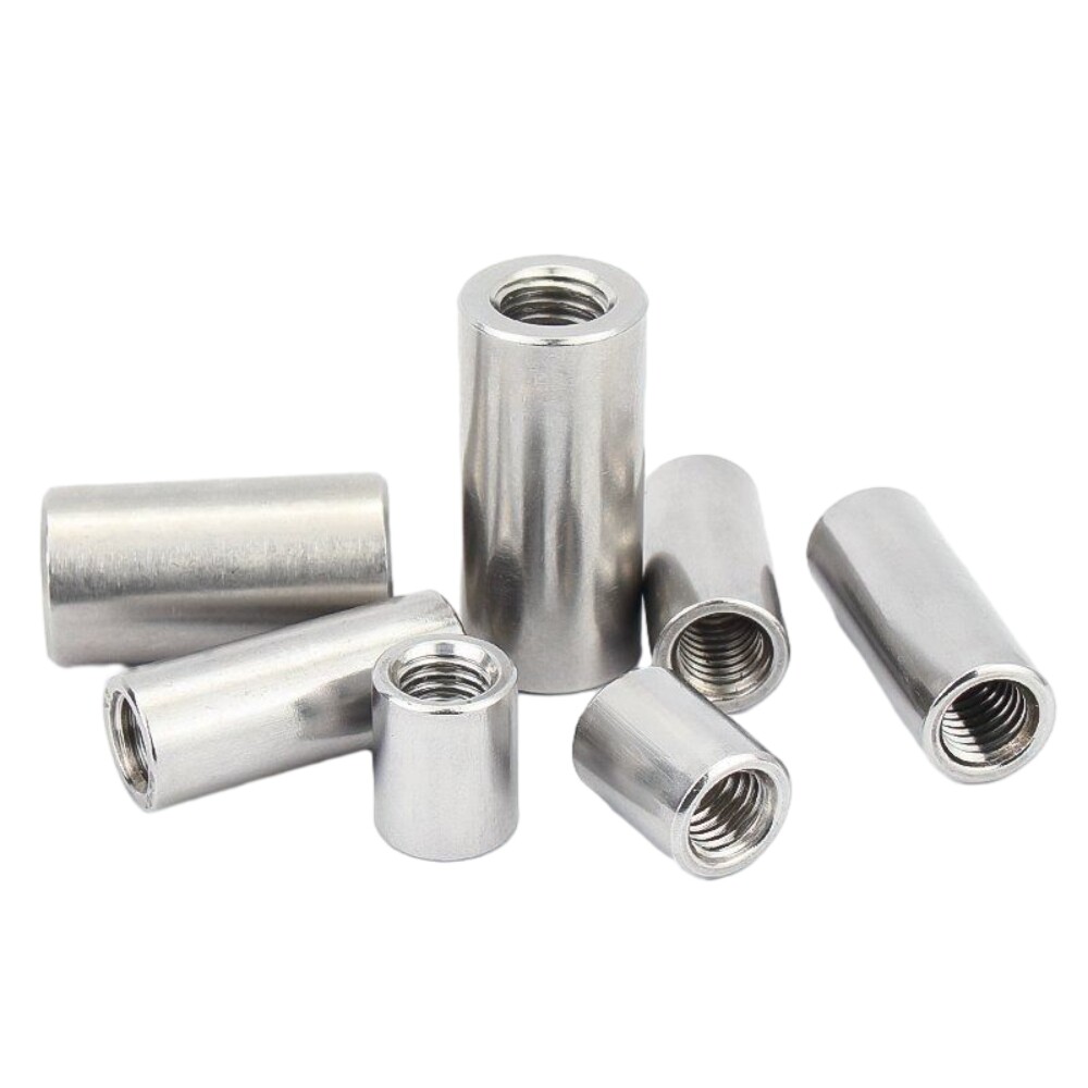 Stainless lengthen Round Nut Standoff Spacer Pillar Female Thread Studs M2 - M20