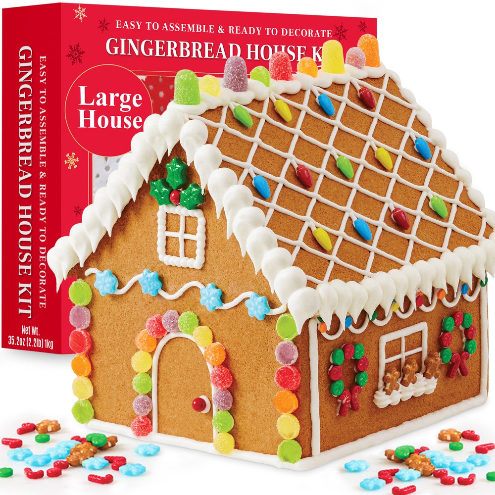 Taboom Large Gingerbread House Kit Holiday Cookie Decorating DIY Baking Set