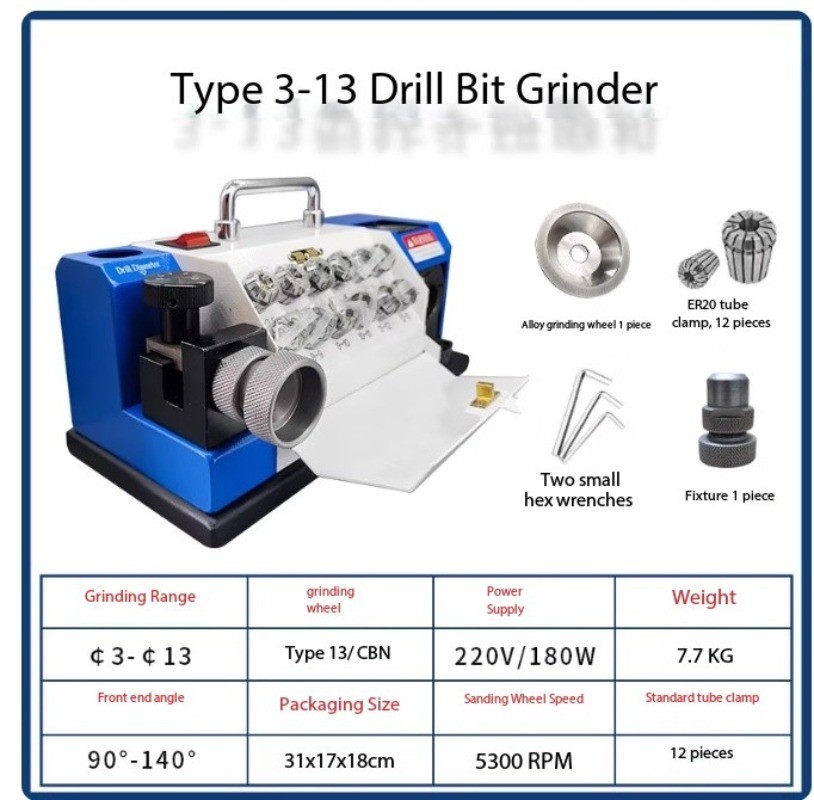 Portable Drill Bit Sharpener - The Ultimate Tool for Sharpening Twist Drills