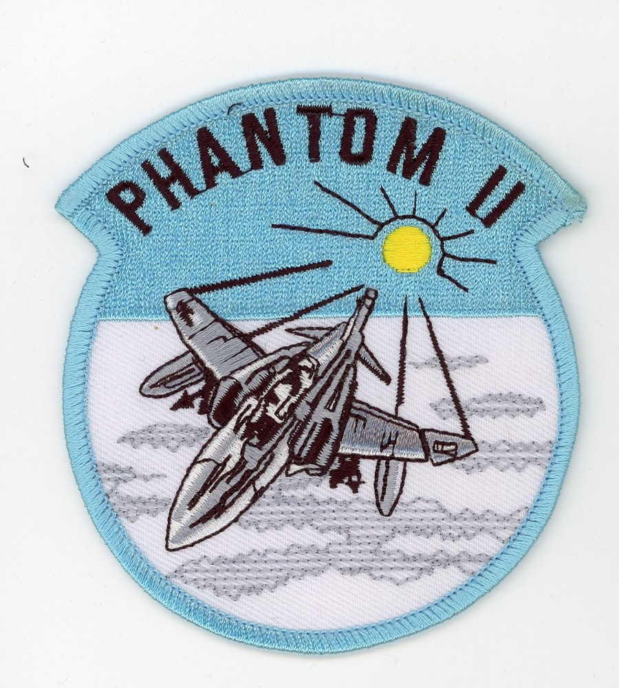 PATCH F-4 PHANTOM SKY BLUE RON ON PARCHE