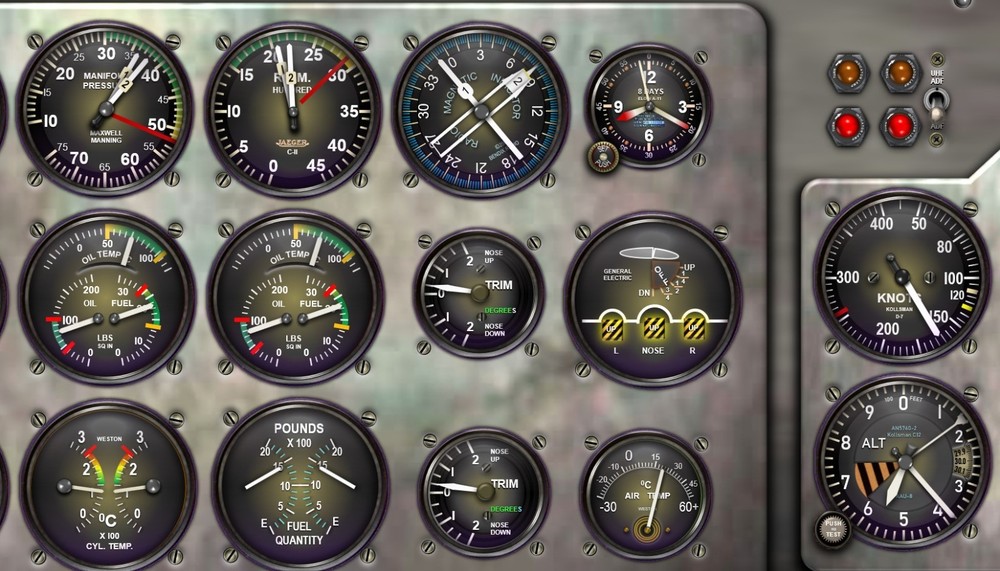 HU16 ALBATROSS COCKPIT instrument panel CDkit