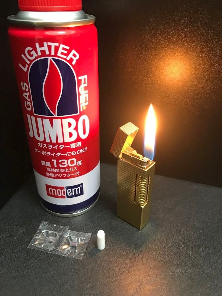 Overhauled Dunhill Rollagas lighter Gold without box