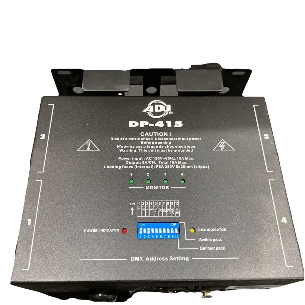Elation DP-415 4-Channel Dimmer/Switch Pack DJ Control - Fast Shipping.