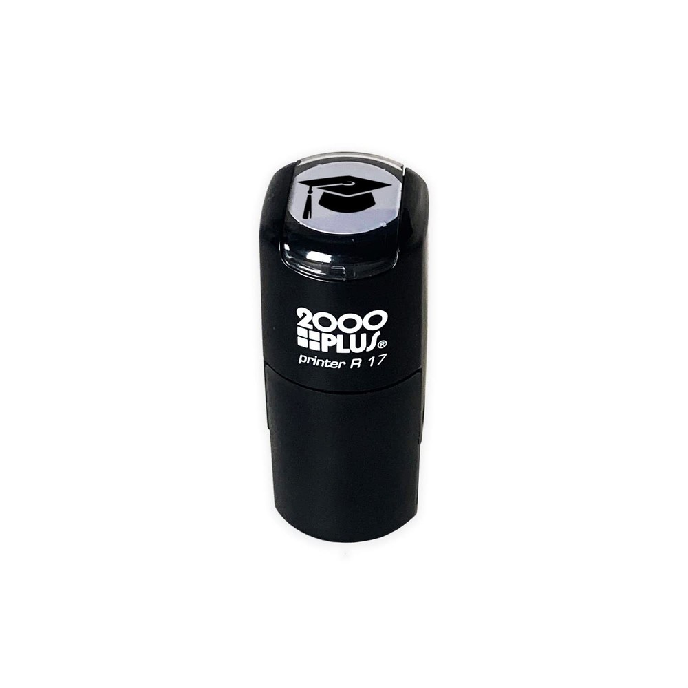 Graduation Cap Stamp 2000 Plus Self Inking Party Invitation Stamper Black Hat