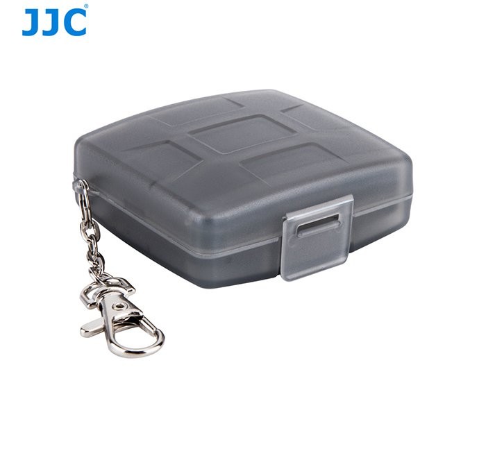 JJC MC-10D BLK Memory Card case fit 2 SD, 2 MSD, 2 SIM, 2 Micro SIM, 2 Nano SIM