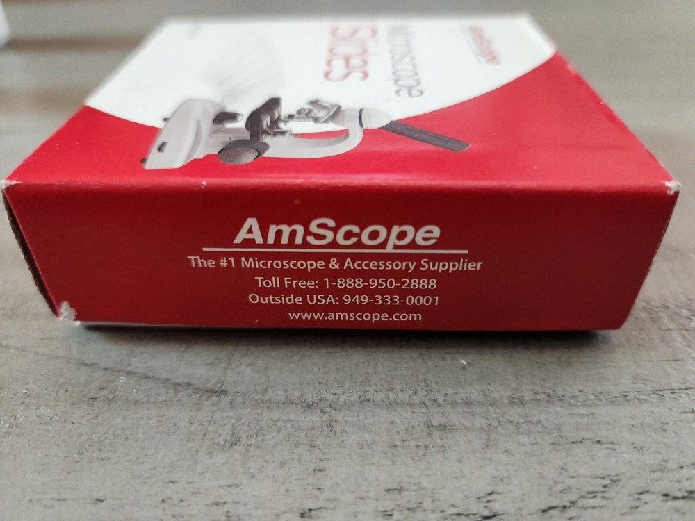 Microscope Slides Lot 184 pieces Ground Edges AmScope BS-72P