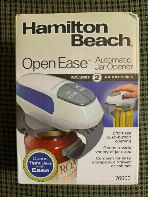 Hamilton Beach 76800 Open Ease Automatic Jar Opener New Sealed