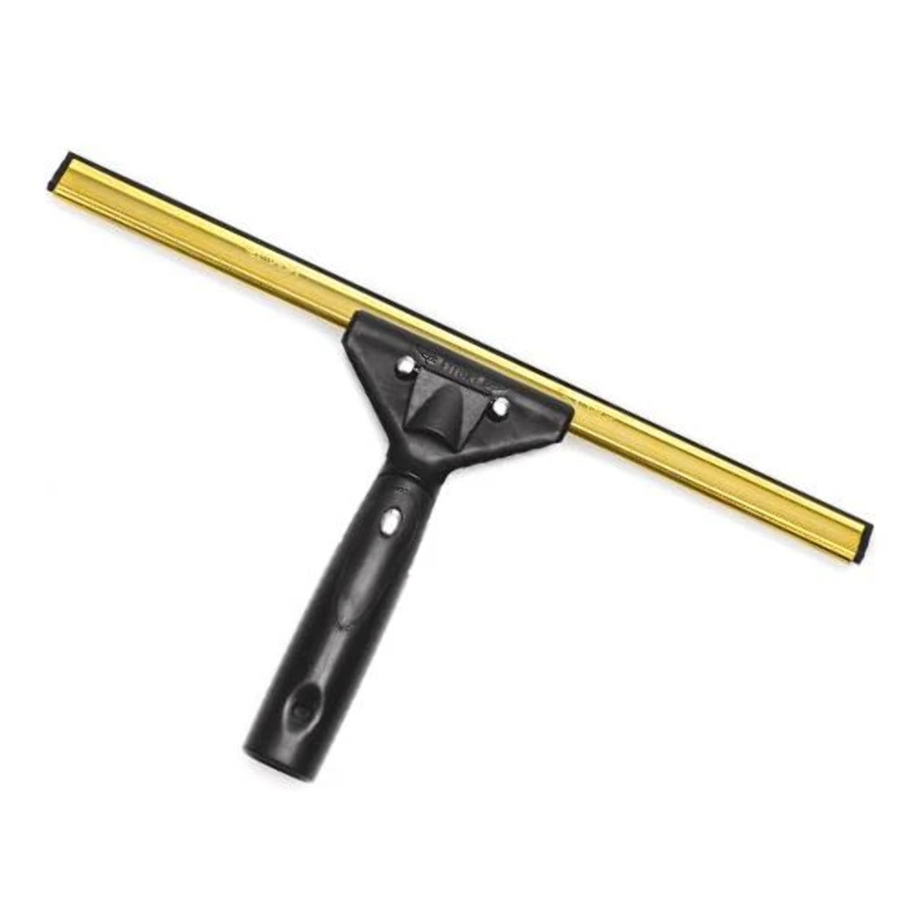 Ettore Pro+ Zero Degree Window Cleaning Squeegee Complete w/ Brass Channel