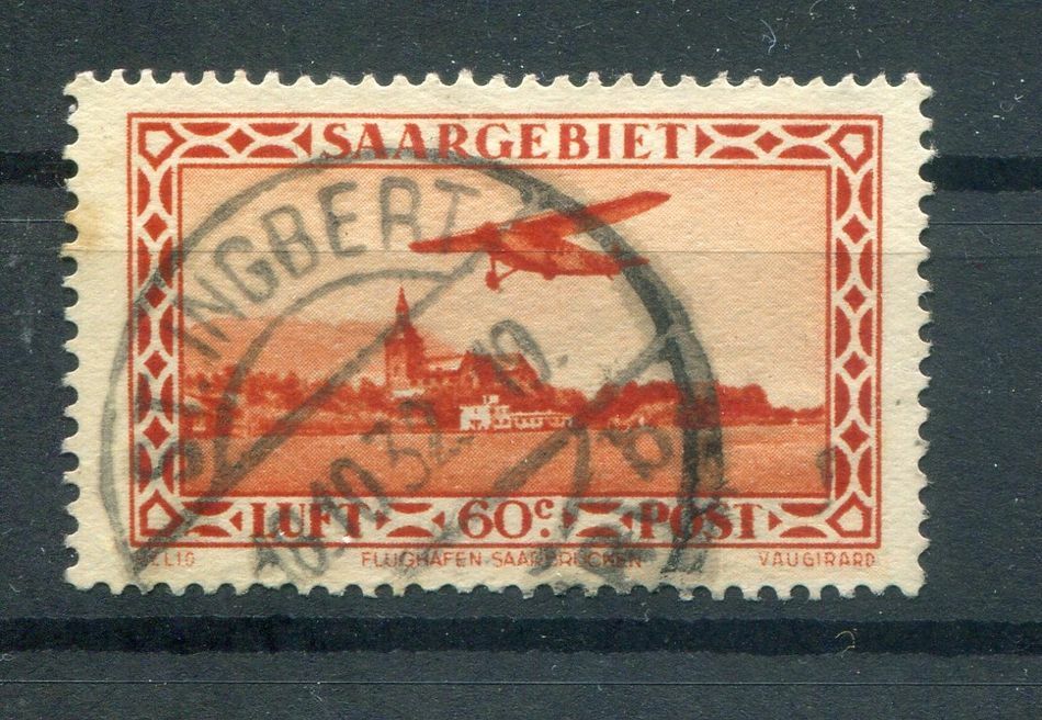 Saar 158 VII Variety Postmarked (B9171