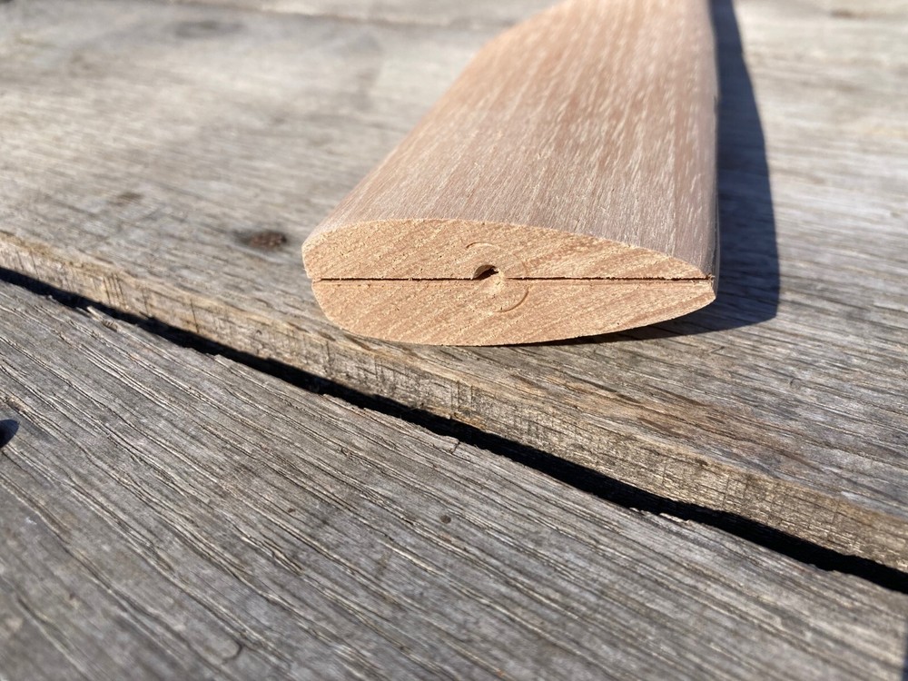 28" Curved Single Bit Hickory Axe Handle. Plain Sanded Amish Made in USA