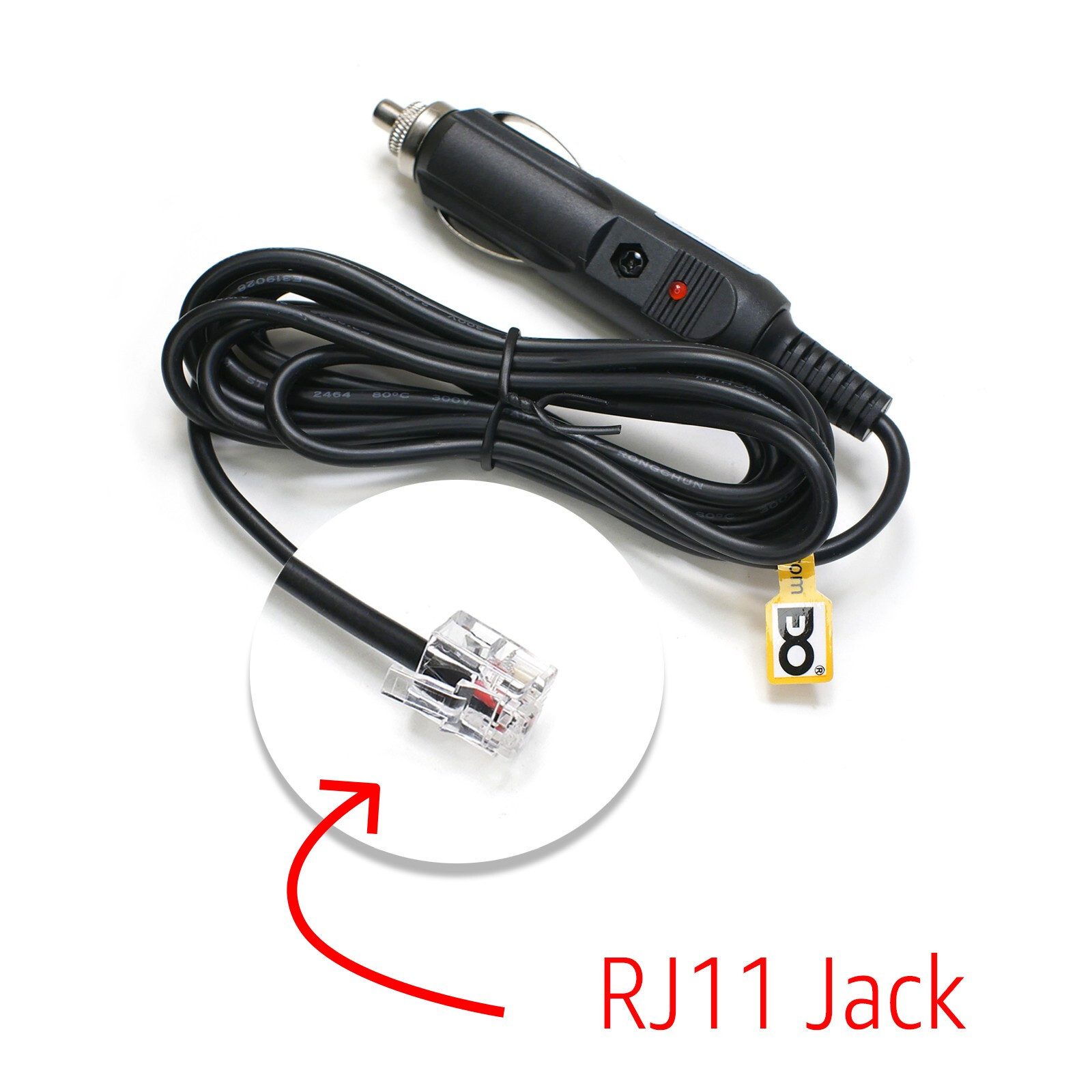 12V Car Power Cord for Uniden LRD950 LRD850 DFR6 DFR7 DFR8 DFR9 R1 R3 R7 R4 R8