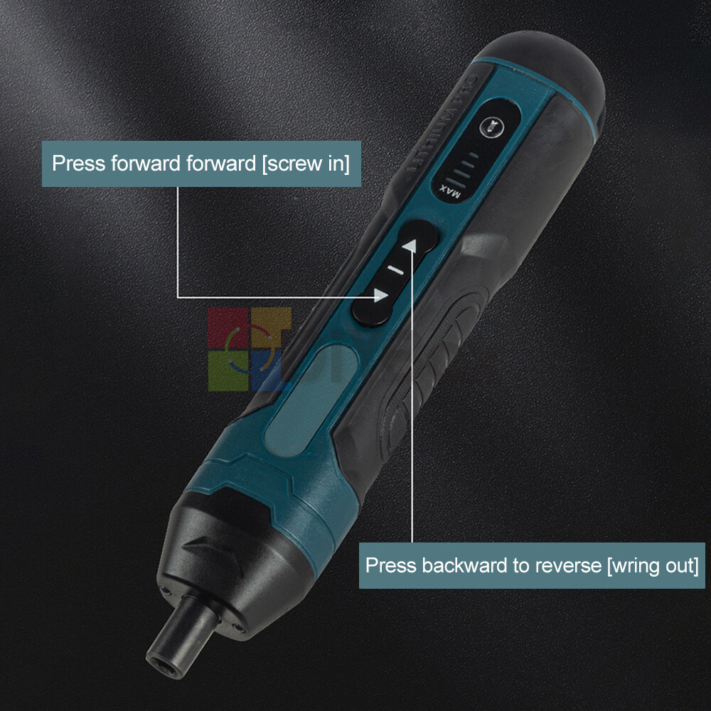 Cordless Electric Screwdriver Rechargeable Drill Mini Torque Adjustment Power