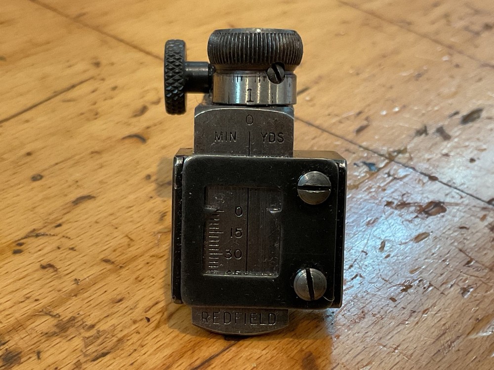 Redfield Model No. 70 Micrometer Receiver Peep Sight – Target Knobs Vintage USA