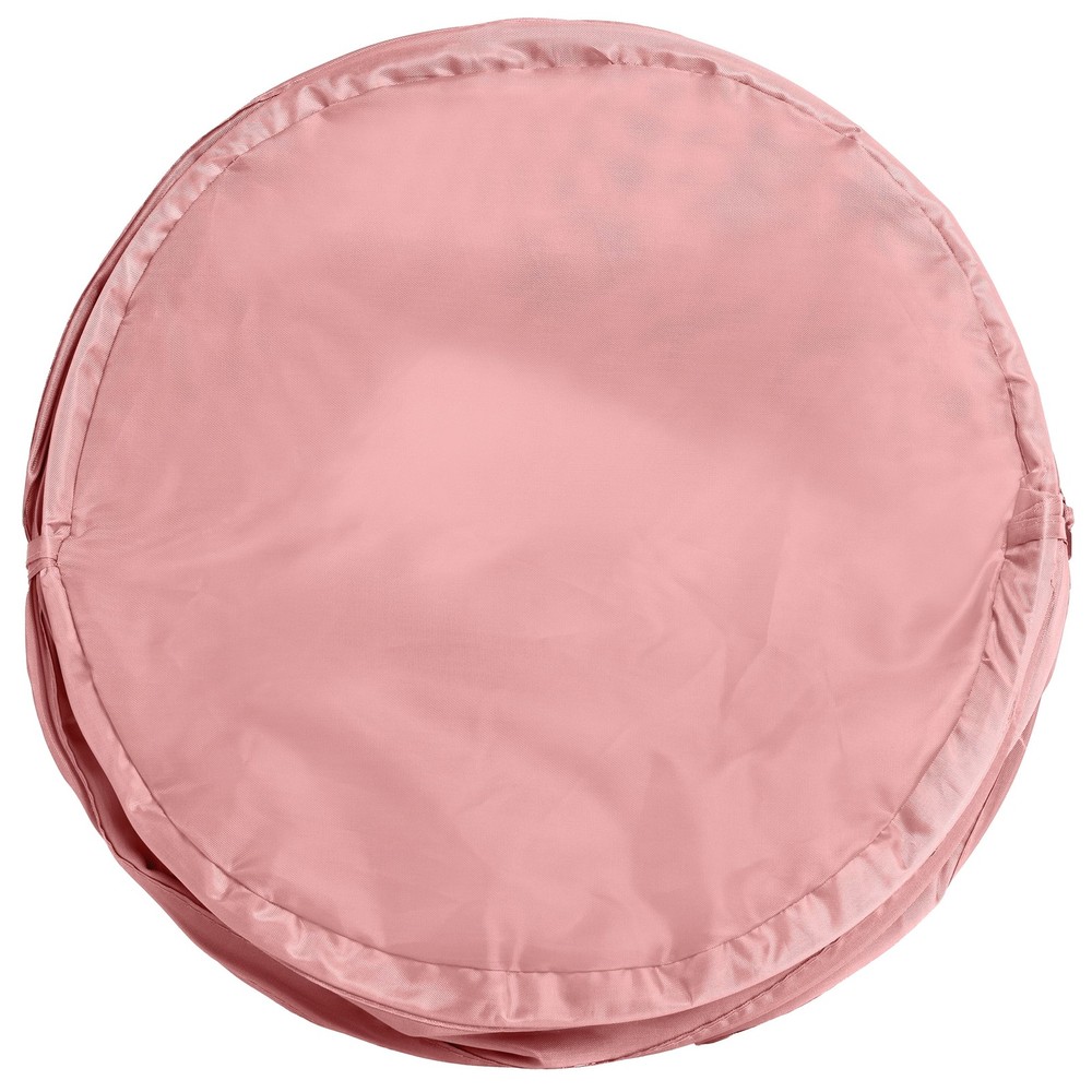 Pop-Up Spiral Polyester Laundry Hamper Pink Adult