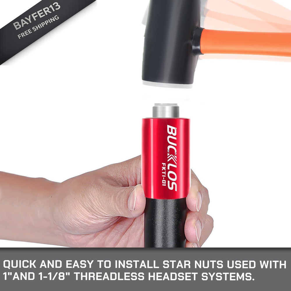 BUCKLOS Bike Fork Star Nut Setting Install Tool with Introductory Version