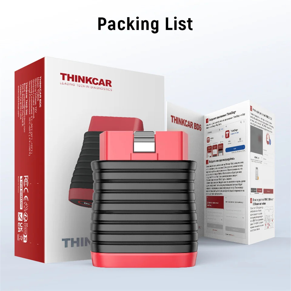 Thinkcar BD6 Full System OBD2 Scanner Bluetooth All System Diagnostic Scan Tool