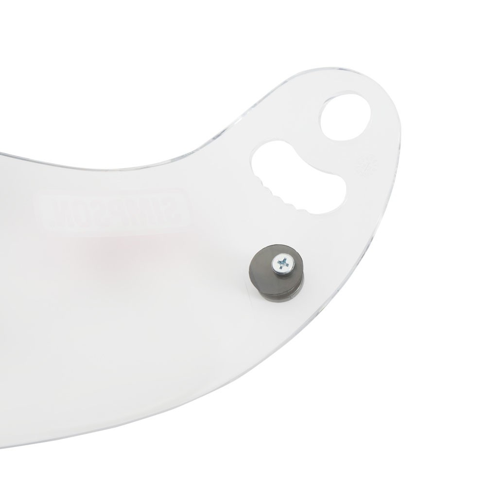 Simpson Helmet Shield 84300A; Clear Devil Ray, DR2