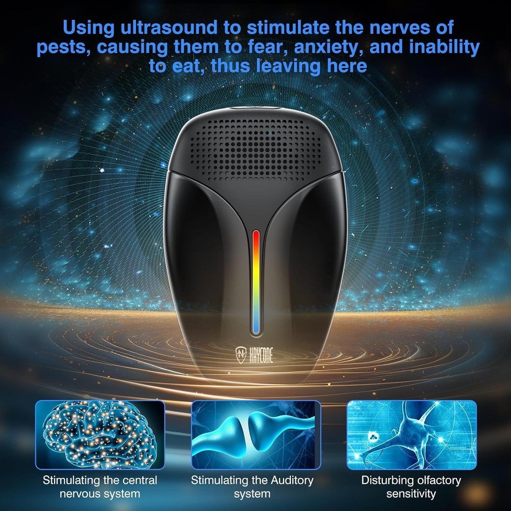 Effective Ultrasonic Pest Deterrent - 6 Pack