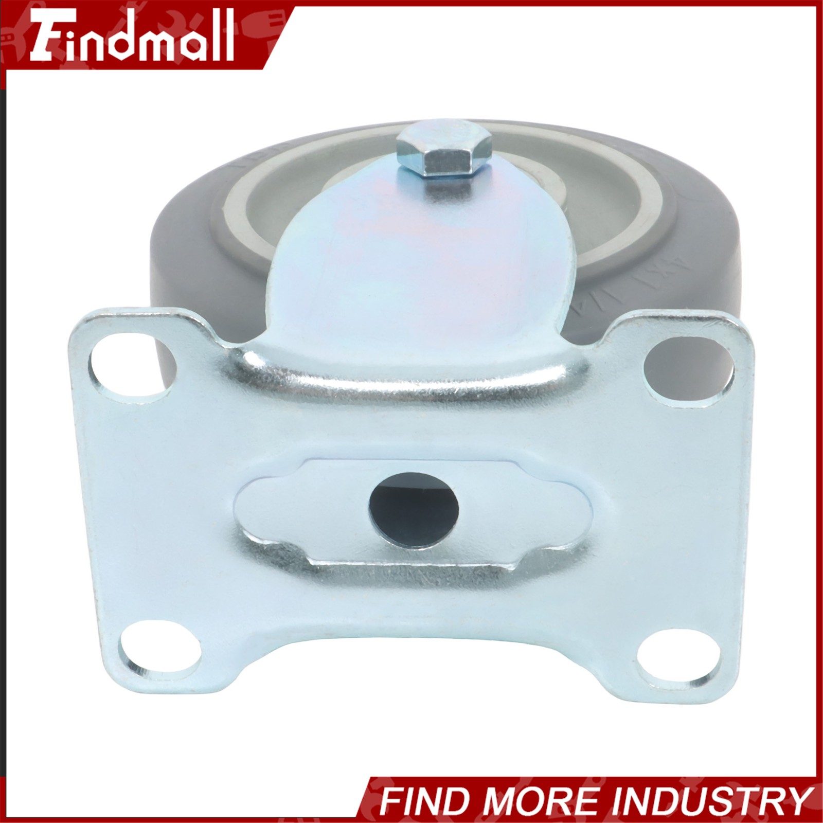 Findmall 4 Pcs 4" Swivel Caster Wheels (Two Straight, Two Diagonal Belt Brakes)