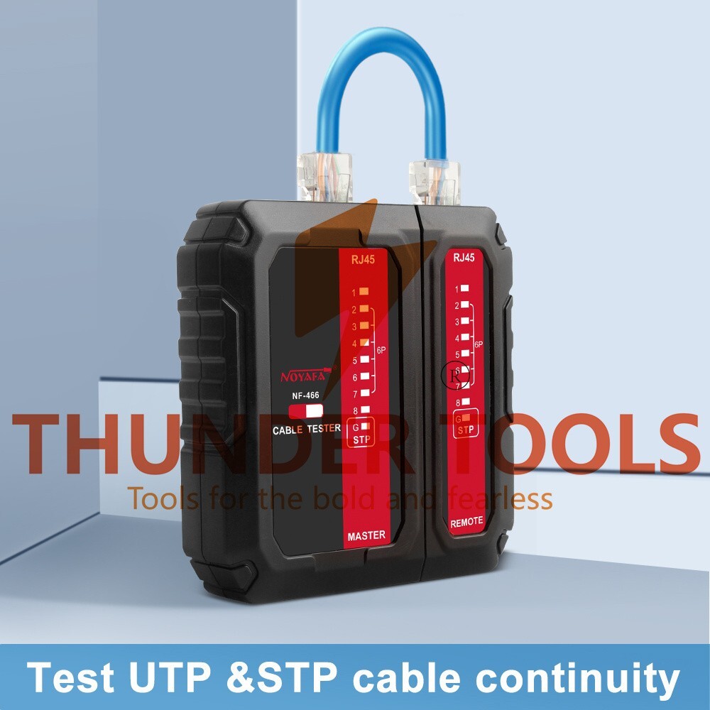 Thunder Tools NOYAFA NF-466 Network Cable Tester POE Wire Checker Launcher