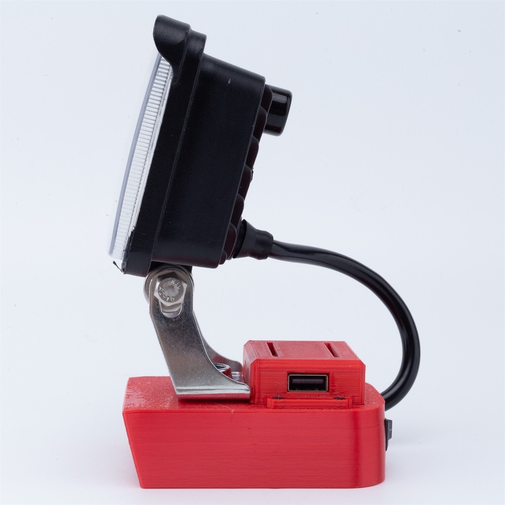Outdoor LED Work Light For Milwakee 18V Lithium Battery Flood Light Flashlight