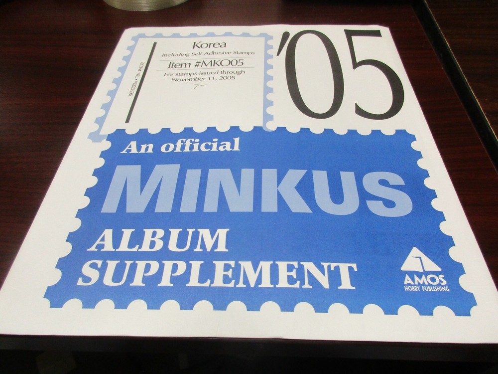 "MINKUS"  ALBUM SUPPLEMENT  KOREA  ITEM  #MKO05  W/FREE SHP.