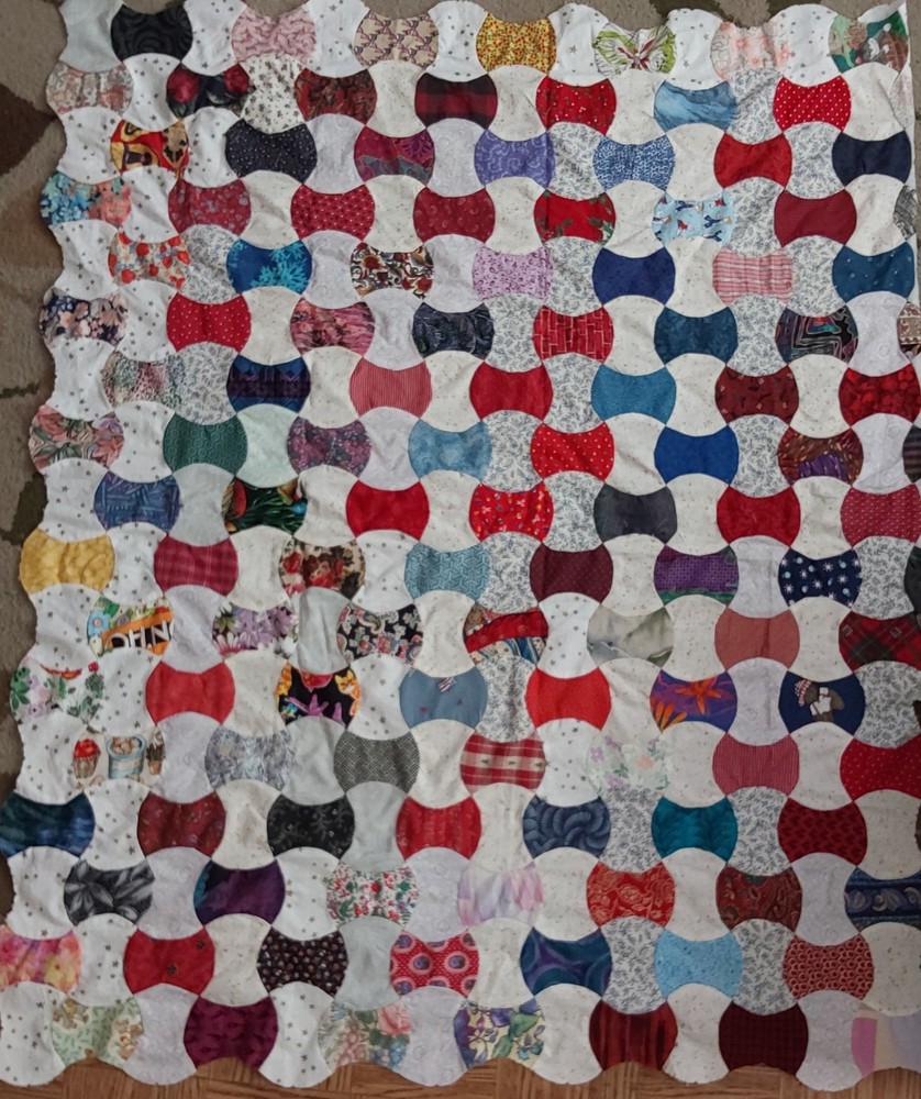 Bow Tie pattern quilt block handmade