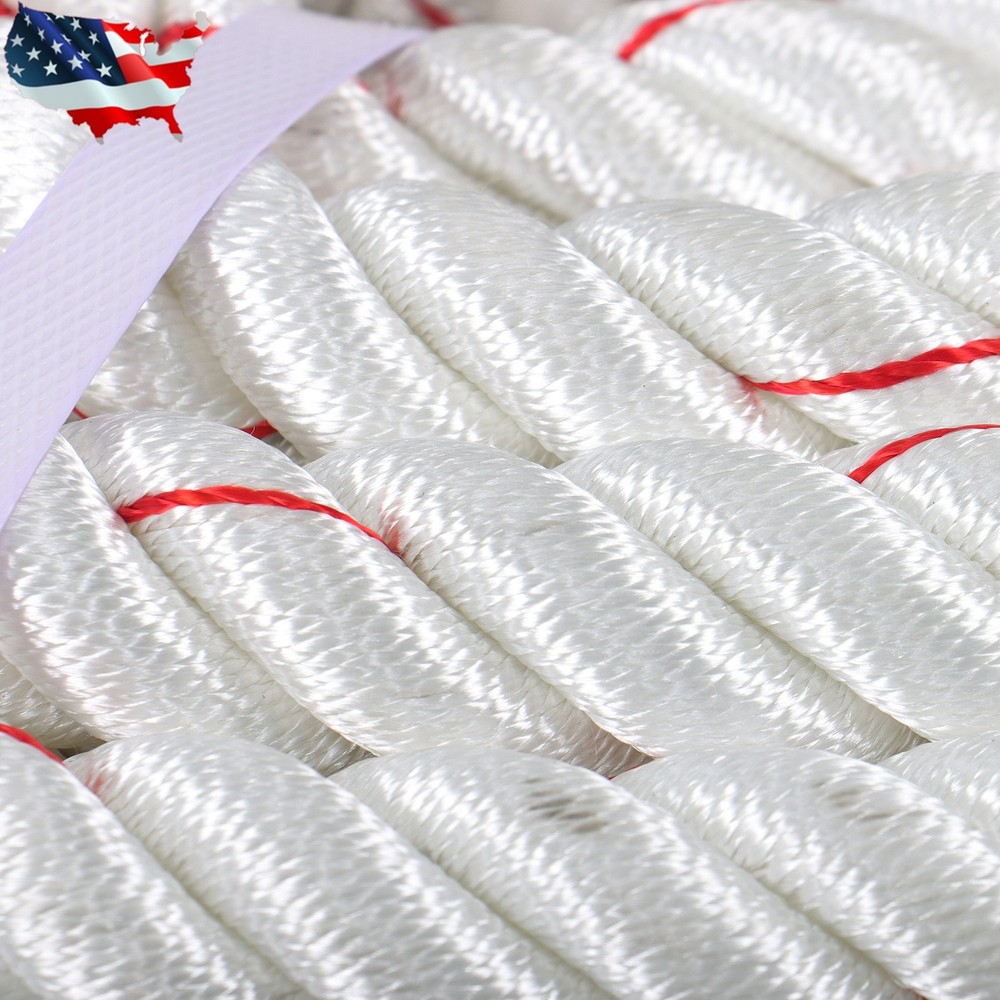Pulling Rigging Line 1" × 120' Double Braid Nylon Polyester Arborist Bull Rope