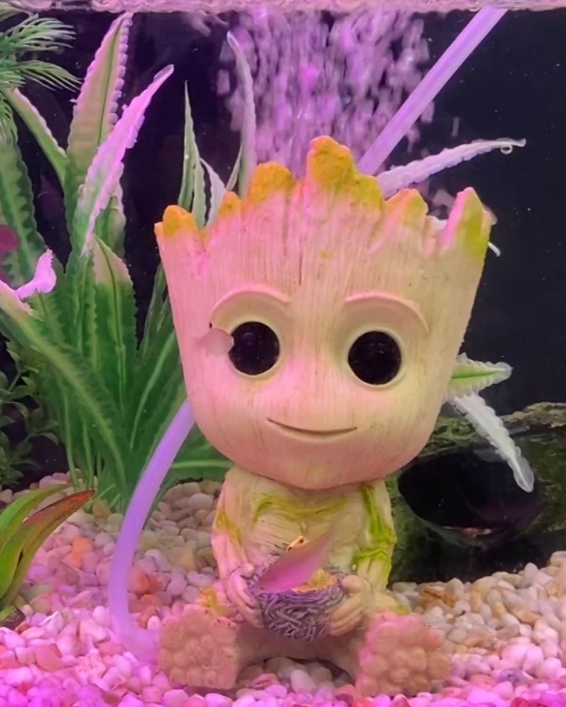 TEEMO Aquarium Groot Air Bubbler Decorations, Medium, Medium