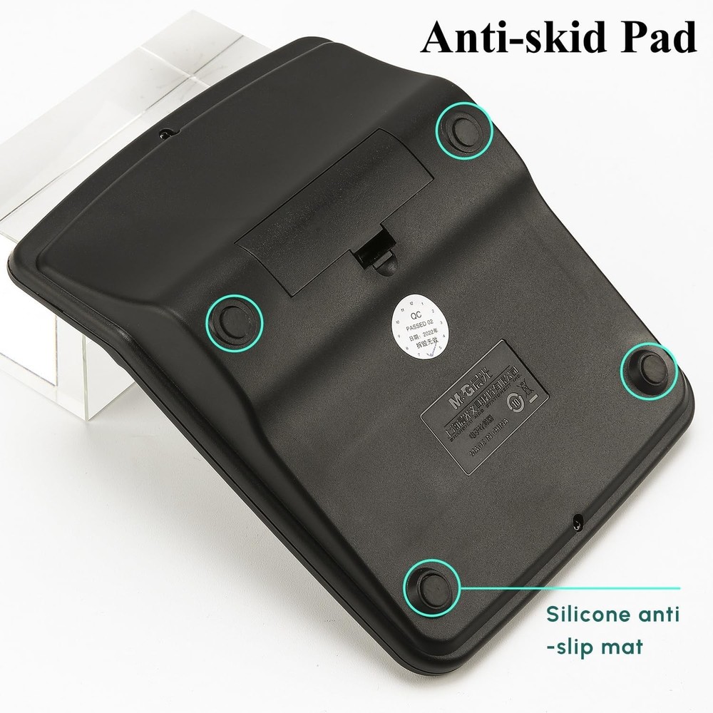 Stylish 12 Digit LCD Calculator - Solar & Battery with Comfortable Key Input