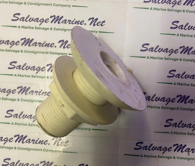 FORESPAR #FOR 906004 Flush Head Marelon Thru-Hull - Fully Threaded, 1".