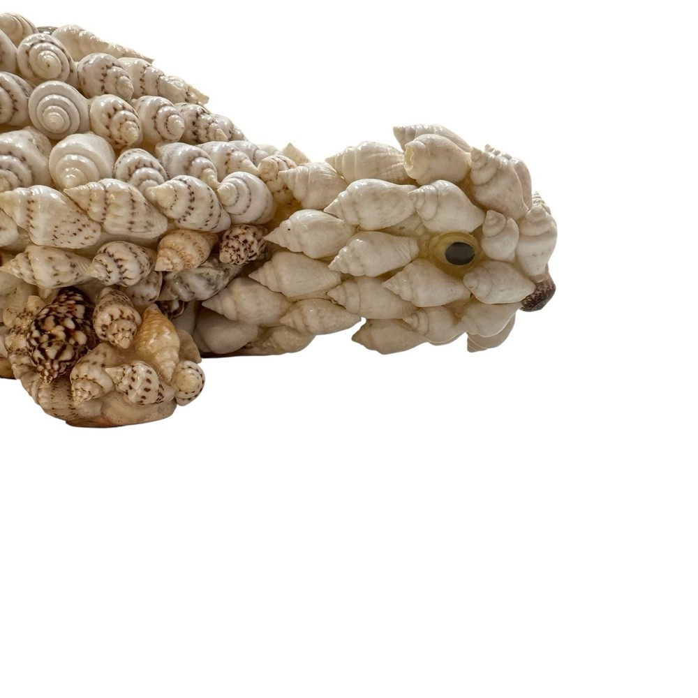 VTG Seashell Turtle Figurine Handcrafted from Assorted Shells 6” x 3.5” x 2.5”