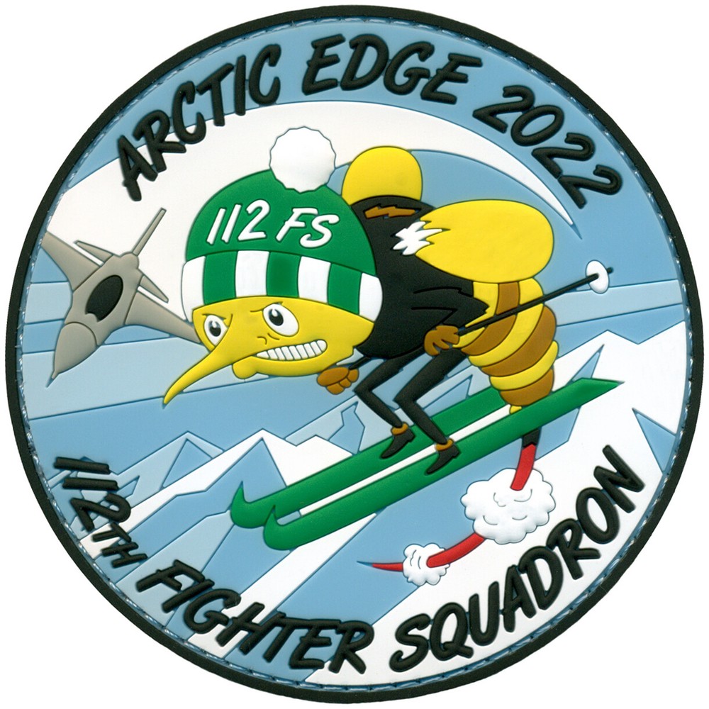 USAF 112th FIGHTER SQUADRON - ARCTIC EDGE 2022 PATCH - PVC