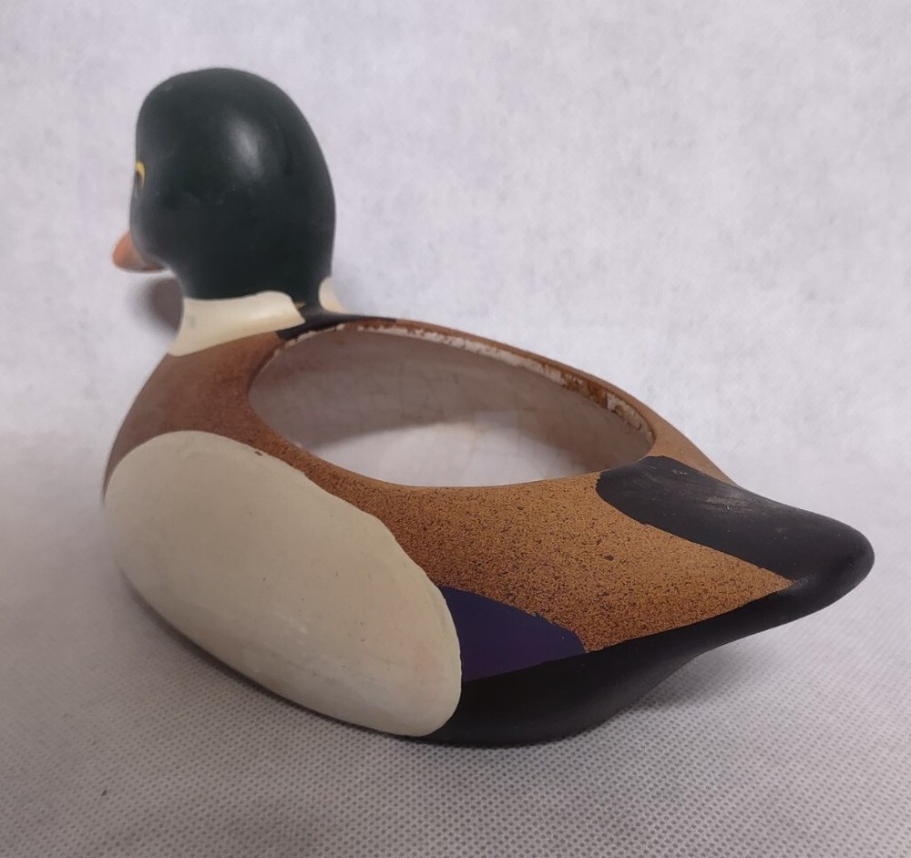 Lipco Mallard Duck Planter Ceramic