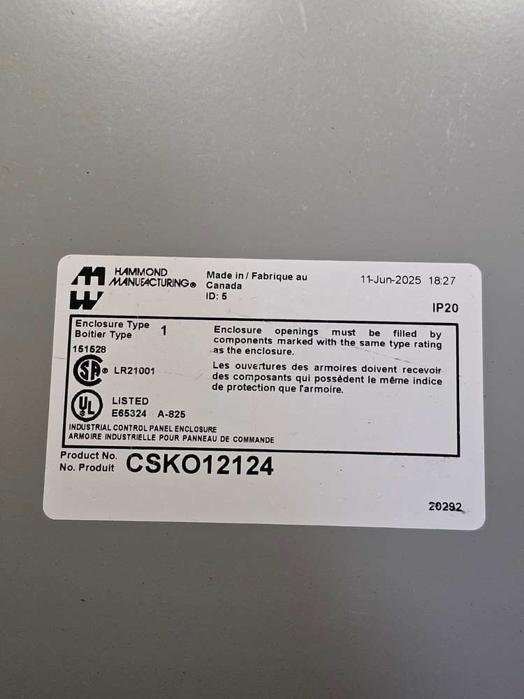 Wattstopper LS-E12 Surface Mount Enclosure Type 12" x 12" x 4" For Lco Lcd