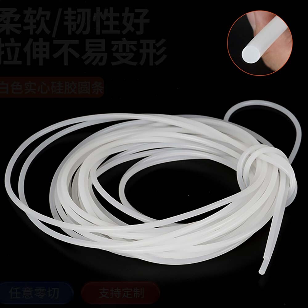 Waterproof Silicone String Round Cord 1mm - 30mm Diameter Solid Food Gasket