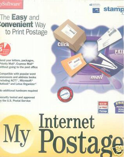 MY INTERNET POSTAGE- CD ROM -   NEW