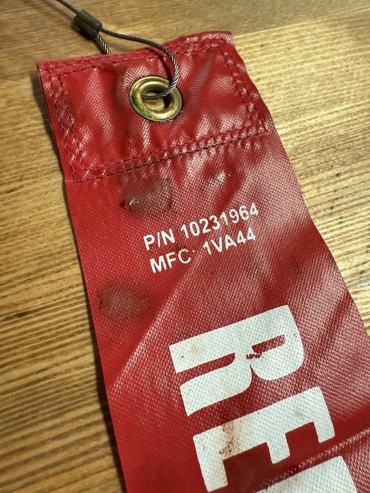 Original Remove Before Launch Safety Pin Flag NASA Space Flight Program Rocket