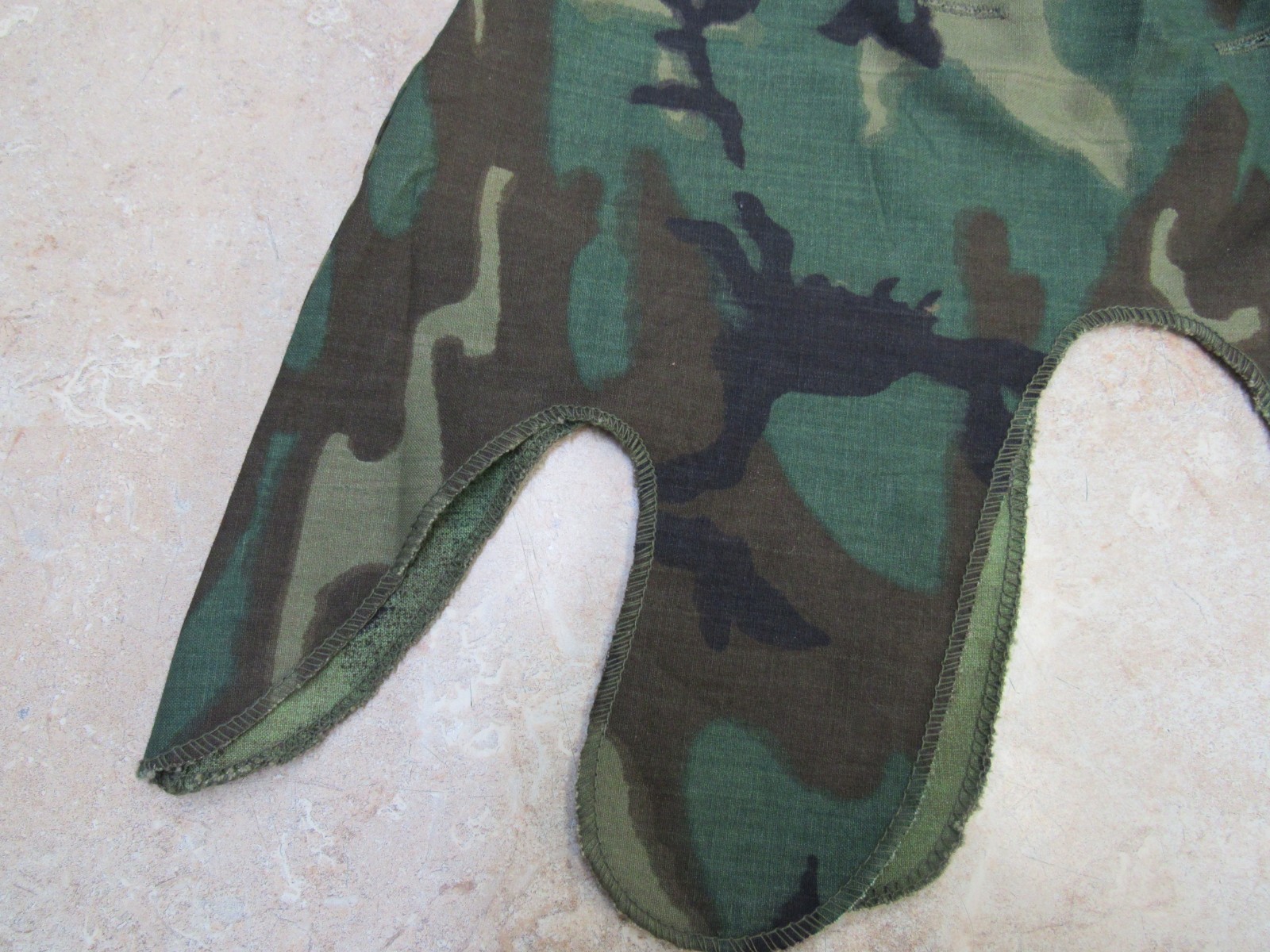 US Vietnam Era M1 Helmet Cover Erdl Woodland Camouflage Dated 1969 Original