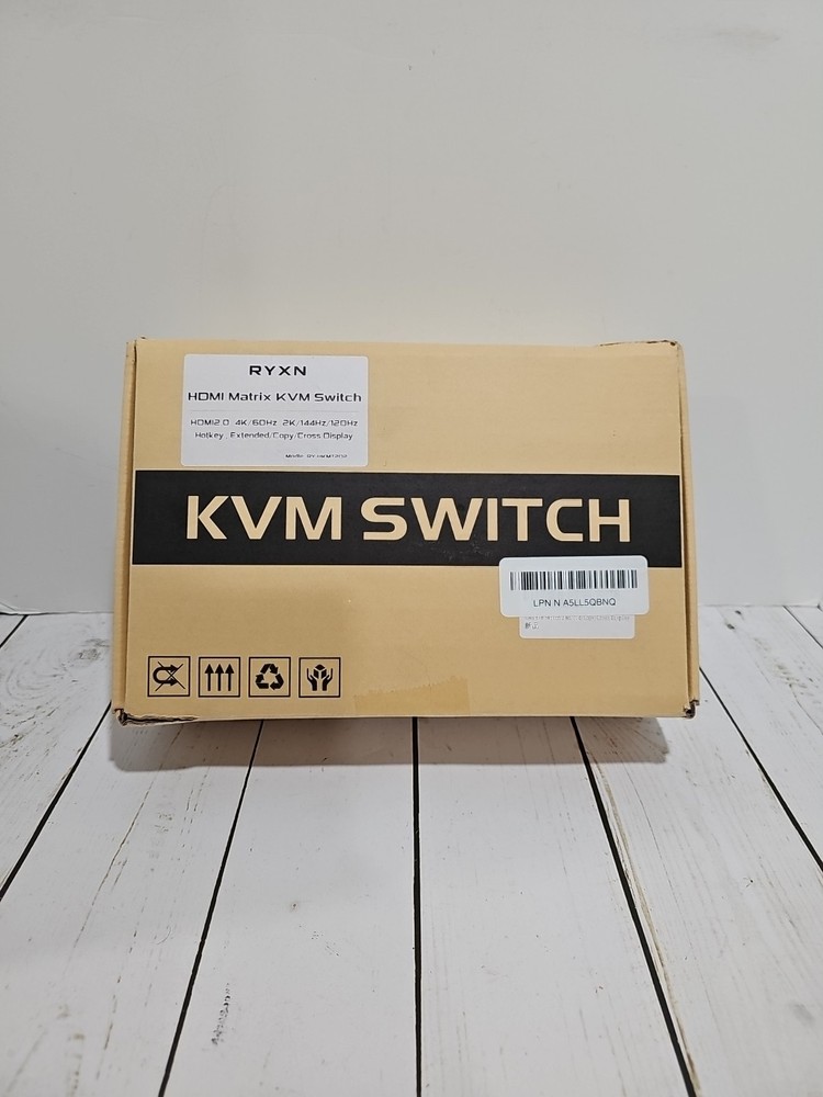 HDMI KVM Switch 2 Monitors 2 Computers, 4K HDMI Matrix Switch 2x2, Support...