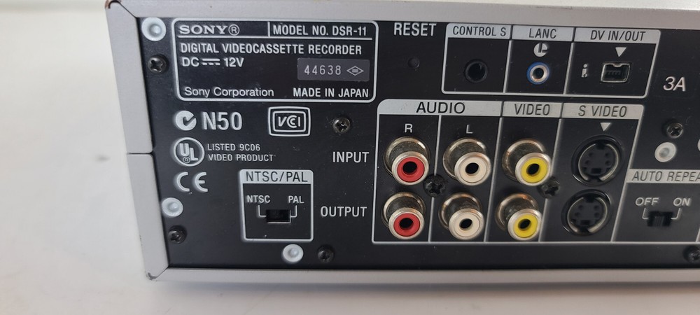 Sony DSR-11 Digital Videocassette Player ~ Working Order