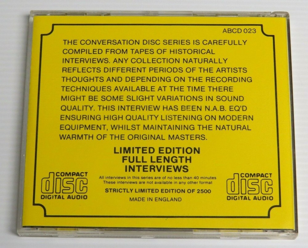 KISS CONVERSATION SERIES COMPACT DISC INTERVIEW UK 1980'S