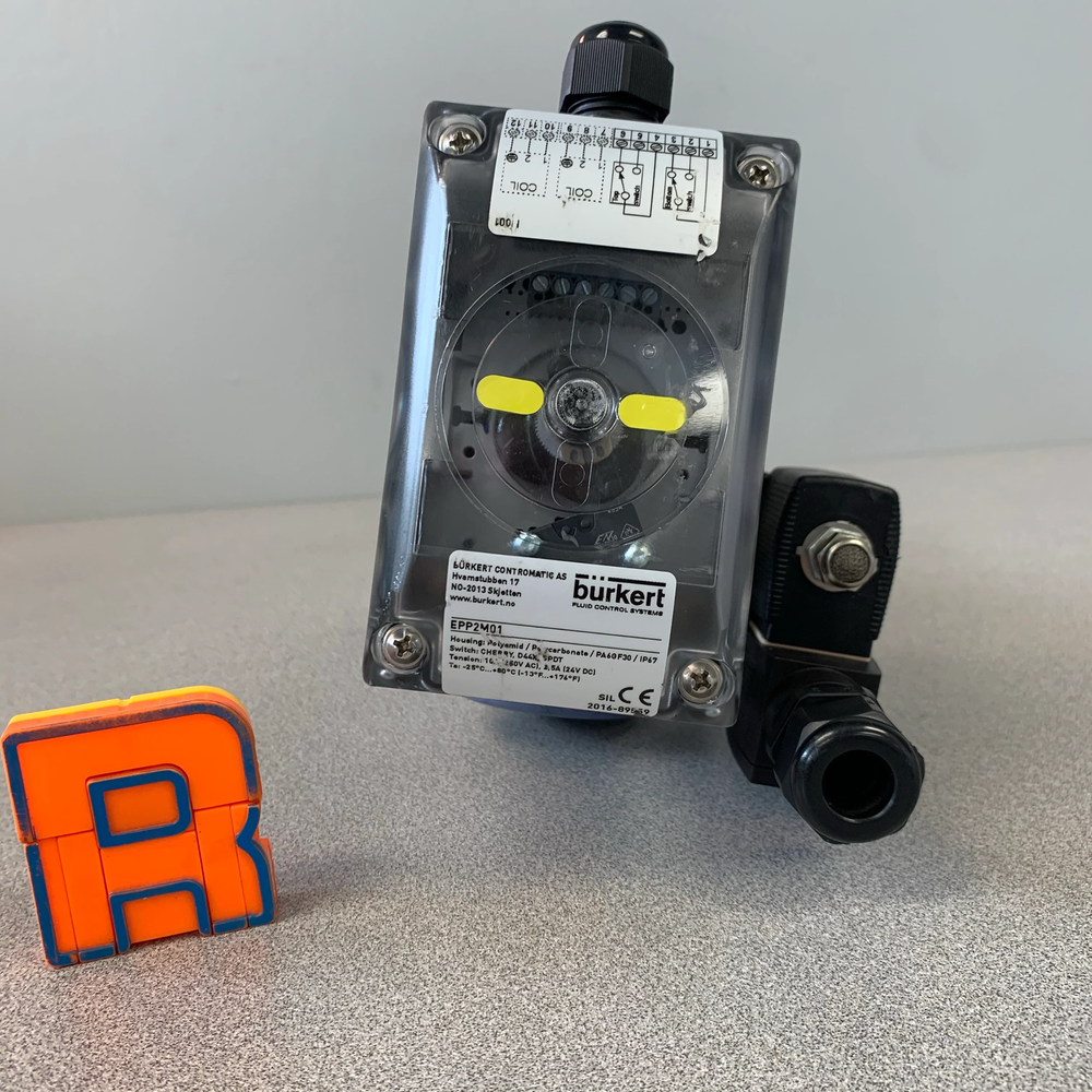 Burkert EPP2M01 Part-Turn Actuator Assembly w/ Valve (No Box)