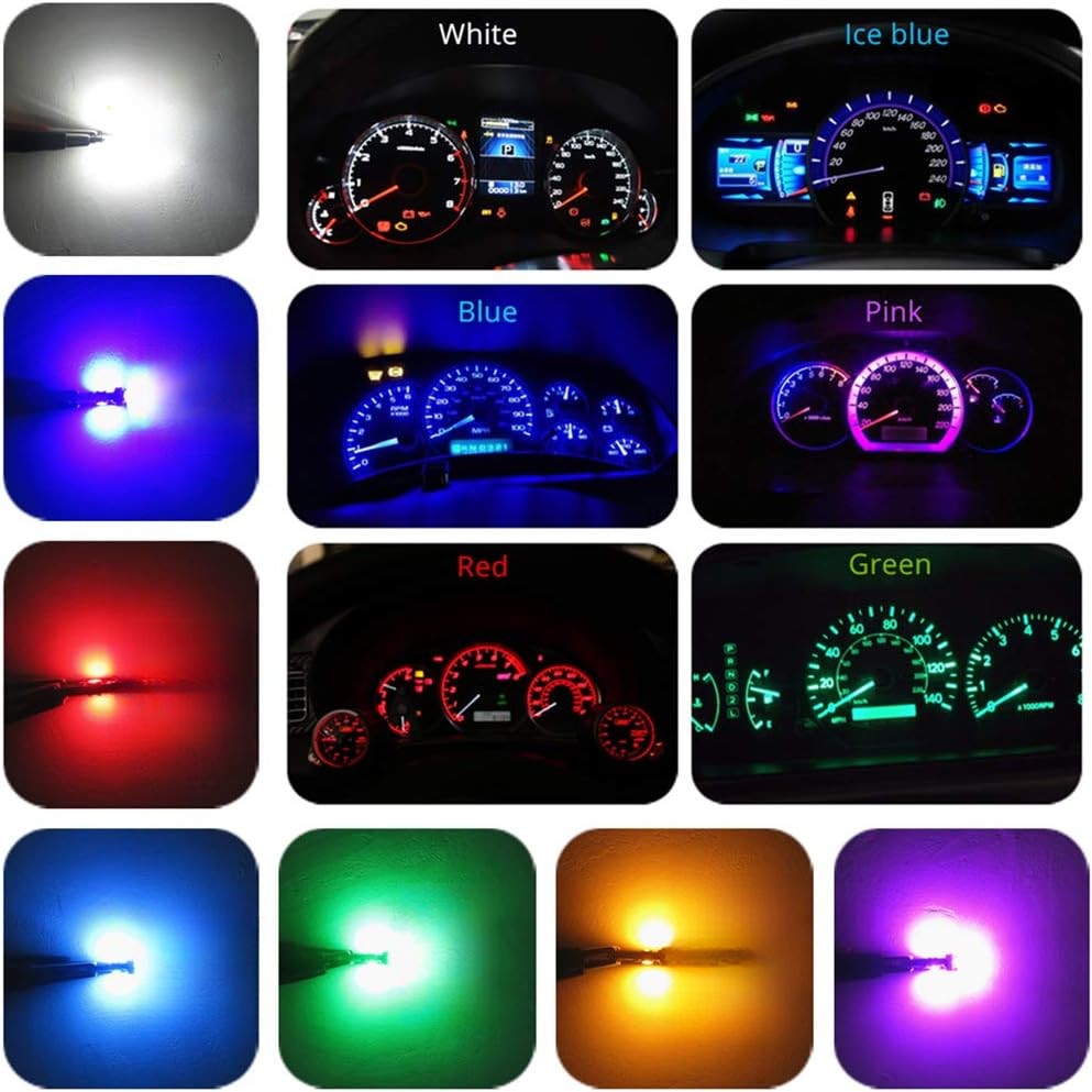 74 LED Bulb Dash Light Extremely Bright Wedge PC74 Twist Socket