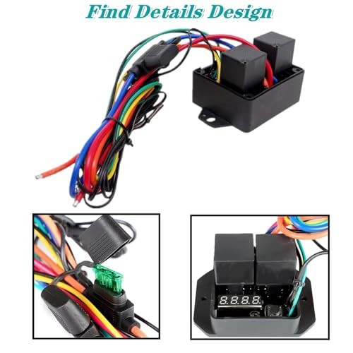 Digital Radiator Fans Controller Switch Kit，12V and 24V, Adjustable