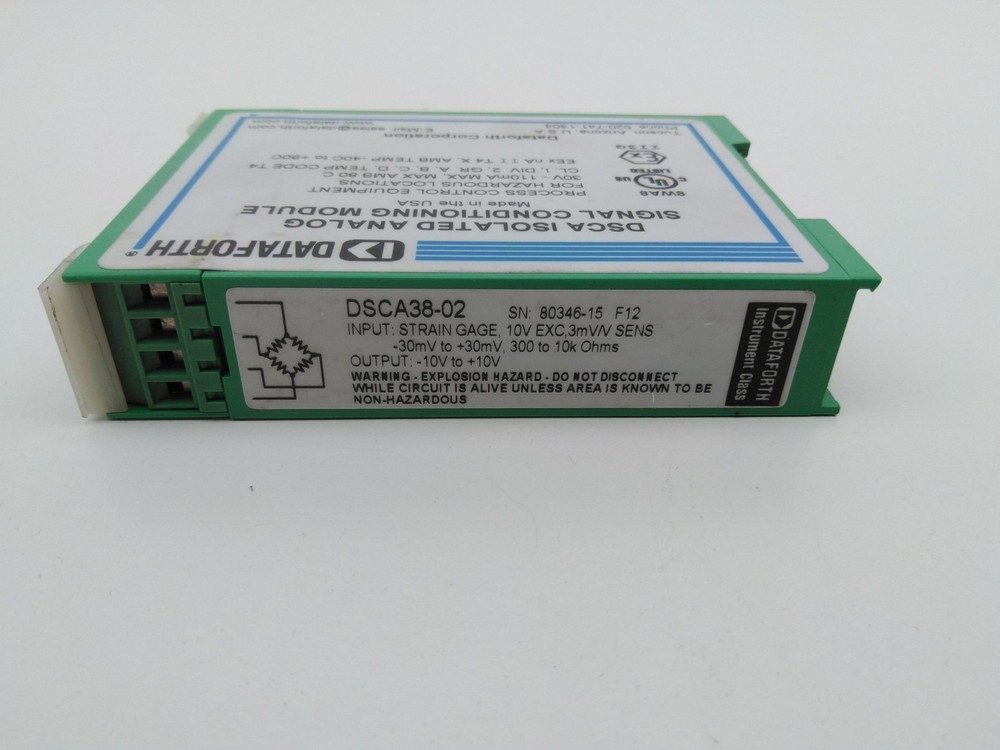 Dataforth DSCA38-02 Strain Gage Input Signal Conditioner