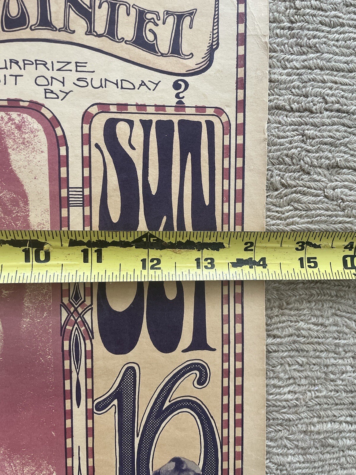 1966 BIG BROTHER & THE HOLDING CO. Sir Douglas Quintet, FD-30 Family Dog Poster