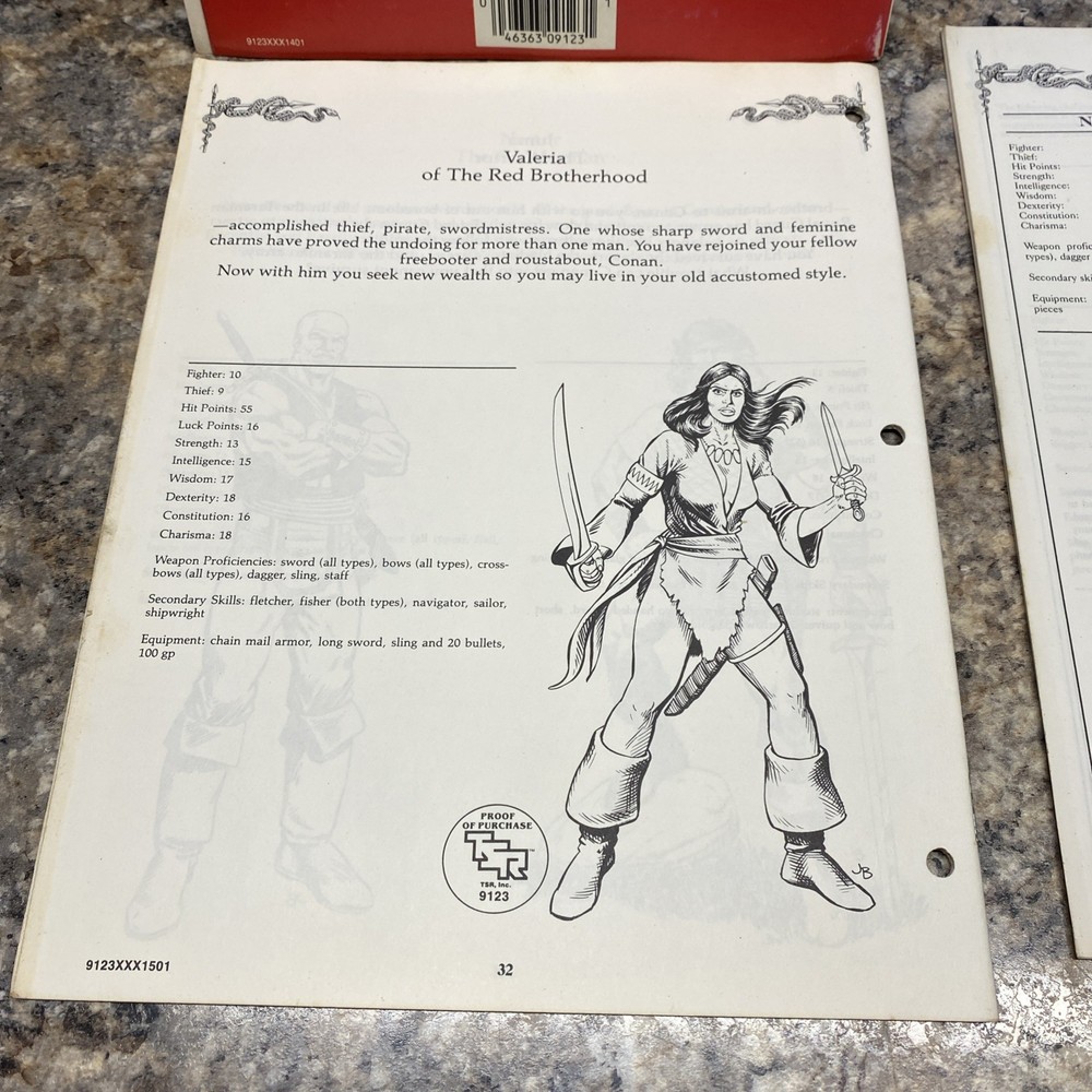 AD&D 1st Edition CB1 CB2 Conan Module Set Complete Unchained! Against Darkness!