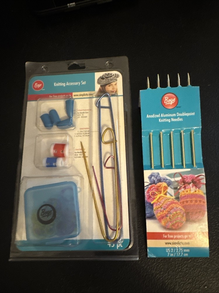 Knitting Accessory SET Stitch Holders Stitch Counter Needle Point Protector