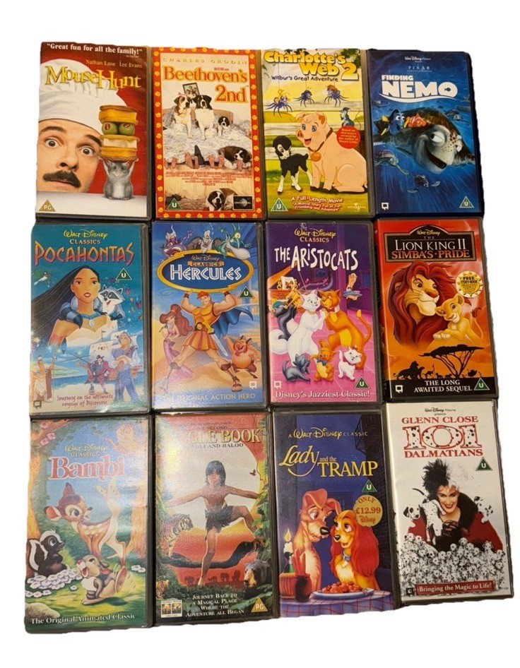 24 Classic VHS Tapes Bundle